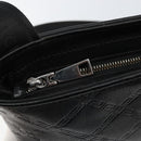 Gianni Versace Gureka Shoulder Bag Leather Black Silver Auth bs30000-10