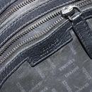 Gianni Versace Gureka Shoulder Bag Leather Black Silver Auth bs30000-11