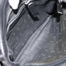 Gianni Versace Gureka Shoulder Bag Leather Black Silver Auth bs30000-12