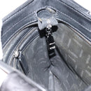 Gianni Versace Gureka Shoulder Bag Leather Black Silver Auth bs30000-18