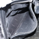 Gianni Versace Gureka Shoulder Bag Leather Black Silver Auth bs30000-20