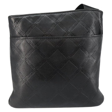 Gianni Versace Gureka Shoulder Bag Leather Black Silver Auth bs30000 - 0