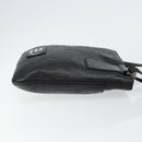 Gianni Versace Gureka Shoulder Bag Leather Black Silver Auth bs30000-3