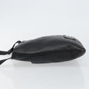 Gianni Versace Gureka Shoulder Bag Leather Black Silver Auth bs30000-4