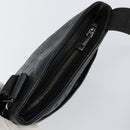 Gianni Versace Gureka Shoulder Bag Leather Black Silver Auth bs30000-6