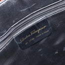 Salvatore Ferragamo Hand Bag Leather Brown Gold Auth bs30002-15
