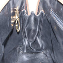 Salvatore Ferragamo Hand Bag Leather Brown Gold Auth bs30002-18