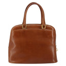 Salvatore Ferragamo Hand Bag Leather Brown Gold Auth bs30002-3