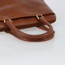 Salvatore Ferragamo Hand Bag Leather Brown Gold Auth bs30002-7