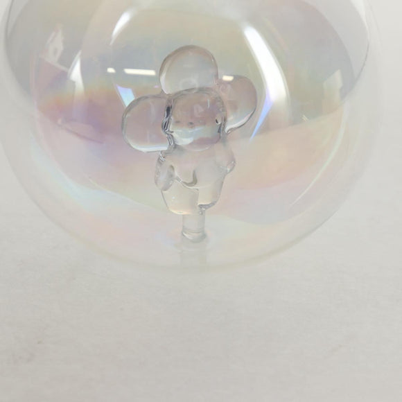 LOUIS VUITTON Vivienne Ornament Glass Snow Globe Glass Clear LV Auth bs30003A