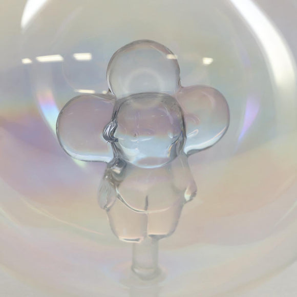 LOUIS VUITTON Vivienne Ornament Glass Snow Globe Glass Clear LV Auth bs30003A