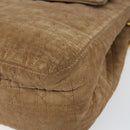 Christian Dior Canage Shoulder Bag Nylon Beige Gold Auth bs30004-8