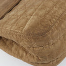 Christian Dior Canage Shoulder Bag Nylon Beige Gold Auth bs30004-15