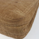 Christian Dior Canage Shoulder Bag Nylon Beige Gold Auth bs30004-16