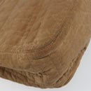 Christian Dior Canage Shoulder Bag Nylon Beige Gold Auth bs30004-17