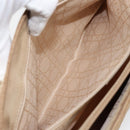 Christian Dior Canage Shoulder Bag Nylon Beige Gold Auth bs30004-21