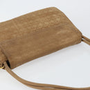 Christian Dior Canage Shoulder Bag Nylon Beige Gold Auth bs30004-6