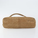 Christian Dior Canage Shoulder Bag Nylon Beige Gold Auth bs30004-5