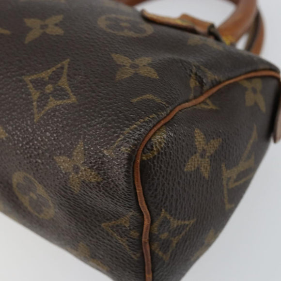 LOUIS VUITTON Monogram Mini Speedy Hand Bag M41534 LV Auth bs30005