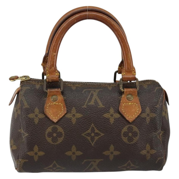 LOUIS VUITTON Monogram Mini Speedy Hand Bag M41534 LV Auth bs30005