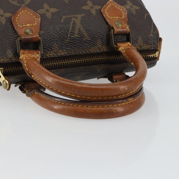 LOUIS VUITTON Monogram Mini Speedy Hand Bag M41534 LV Auth bs30005