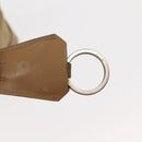 PRADA Shoulder Bag Nylon Leather Khaki Silver Auth bs30008-10