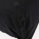 PRADA Flower Embroidery Tote Bag Nylon Black Silver Auth bs30015-12