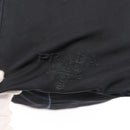 PRADA Flower Embroidery Tote Bag Nylon Black Silver Auth bs30015-14