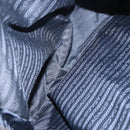 PRADA Flower Embroidery Tote Bag Nylon Black Silver Auth bs30015-19