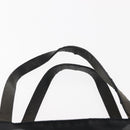 PRADA Flower Embroidery Tote Bag Nylon Black Silver Auth bs30015-8