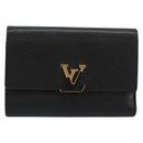 LOUIS VUITTON Portefeuille Capucines Wallet Leather Black M62157 LV Auth bs30017-13