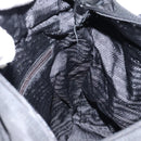 PRADA Tote Bag Nylon Black Silver Auth bs30018-21