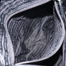 PRADA Tote Bag Nylon Black Silver Auth bs30018-23