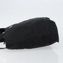 PRADA Tote Bag Nylon Black Silver Auth bs30018-4