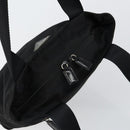 PRADA Tote Bag Nylon Black Silver Auth bs30018-6