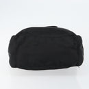 PRADA Tote Bag Nylon Black Silver Auth bs30018-5