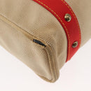 LOUIS VUITTON Antigua Cabas MM Tote Bag Beige Red M40035 LV Auth bs30019-12
