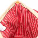 LOUIS VUITTON Antigua Cabas MM Tote Bag Beige Red M40035 LV Auth bs30019-20