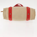 LOUIS VUITTON Antigua Cabas MM Tote Bag Beige Red M40035 LV Auth bs30019-9