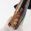 LOEWE Nature Shoulder Bag Canvas Multicolor Silver Auth bs30021-10