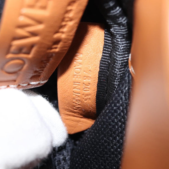 LOEWE Nature Shoulder Bag Canvas Multicolor Silver Auth bs30021