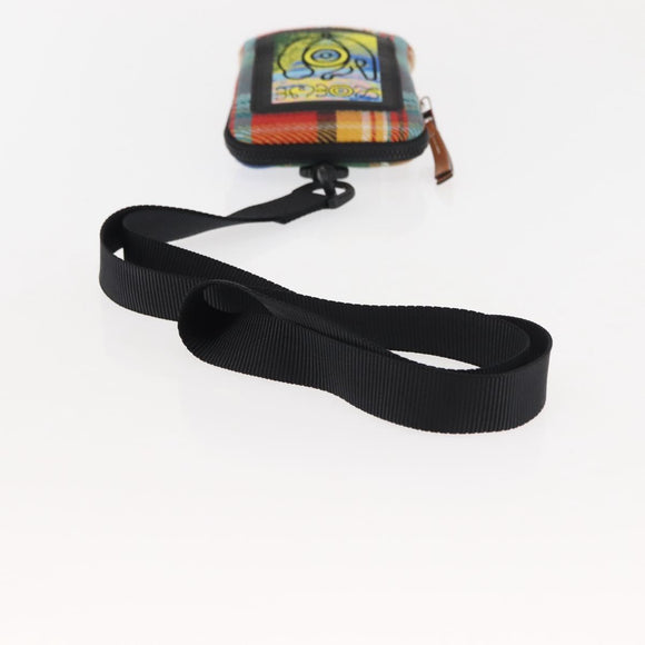 LOEWE Nature Shoulder Bag Canvas Multicolor Silver Auth bs30021