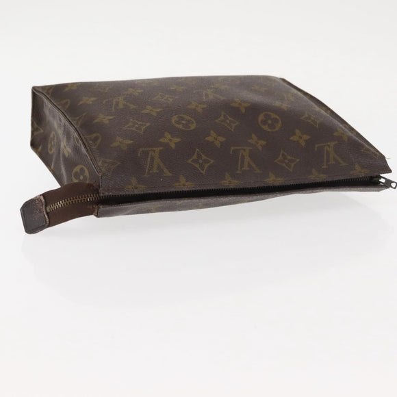 LOUIS VUITTON Monogram Poche Toilette 26 Pouch M47542 LV Auth bs30023