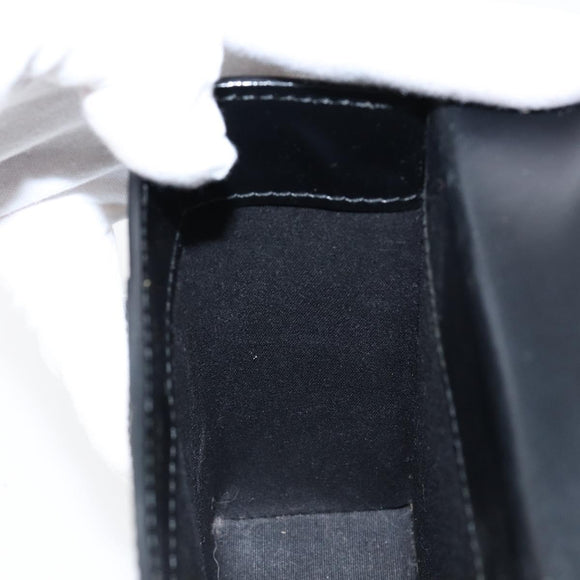 LOUIS VUITTON Pister Shoulder Bag Leather Black M92222 LV Auth bs30025