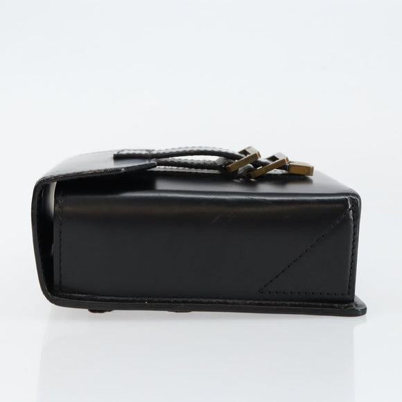 LOUIS VUITTON Pister Shoulder Bag Leather Black M92222 LV Auth bs30025