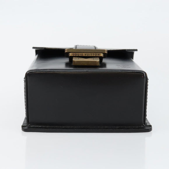 LOUIS VUITTON Pister Shoulder Bag Leather Black M92222 LV Auth bs30025