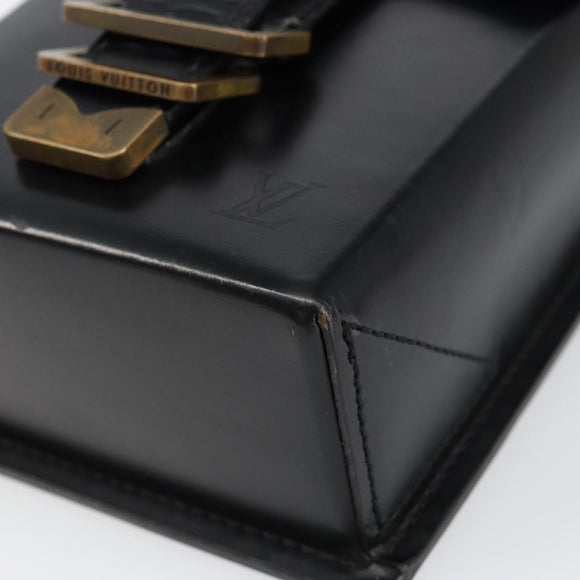 LOUIS VUITTON Pister Shoulder Bag Leather Black M92222 LV Auth bs30025