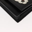 SAINT LAURENT Kate Tassel Chain Shoulder Bag Leather Black Silver Auth bs30026-12