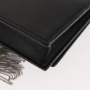 SAINT LAURENT Kate Tassel Chain Shoulder Bag Leather Black Silver Auth bs30026-14