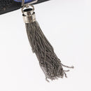 SAINT LAURENT Kate Tassel Chain Shoulder Bag Leather Black Silver Auth bs30026-15